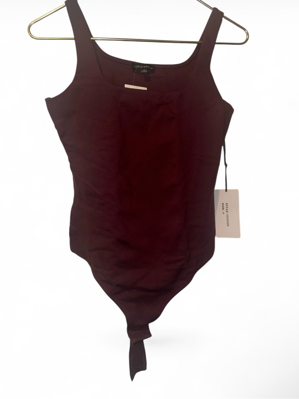 Shinestar Burgundy Kids One-Piece Bodysuit